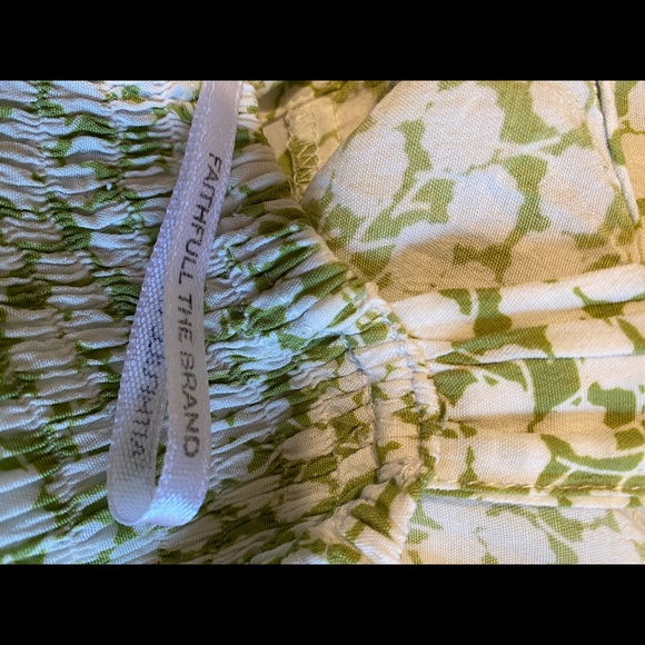 Faithful The Brand Lea  green and white jumpsuit - Picture 15 of 16